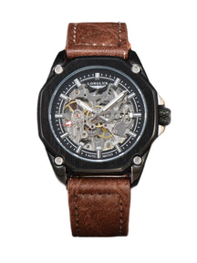 Relógio FOSS Masculino - Leather Tourbillon