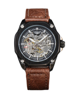 Relógio FOSS Masculino - Leather Tourbillon